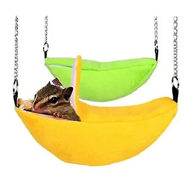 2Pcs green Soft And Warm Fleece Made The Novelty Banana Shape Nest Warm House The Pets AZ21714