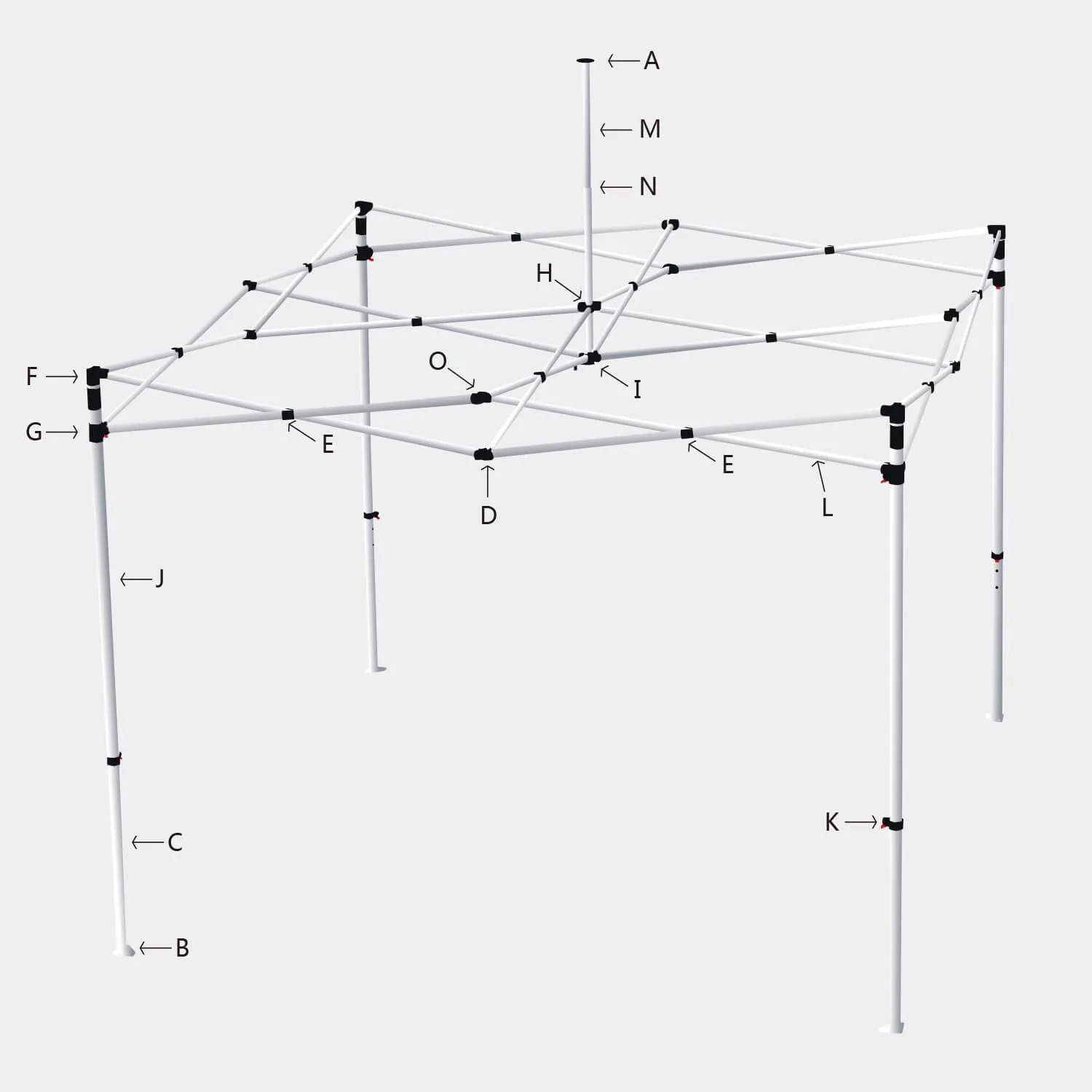 ABCCANOPY S2 Premium Series Pro-40 Canopy Parts