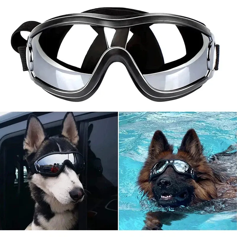 Adjustable Dog Goggles for Travel & Snow Protection