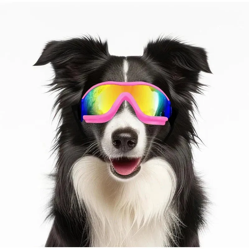 Adjustable Dog Goggles for Travel & Snow Protection