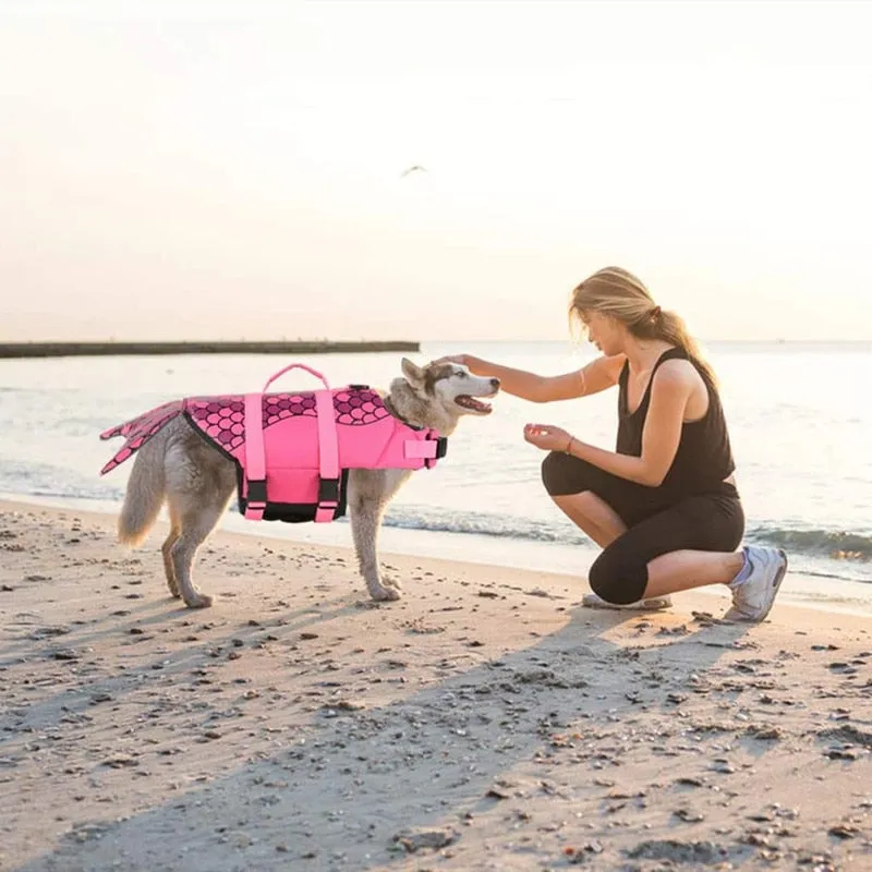 Best Dog Life Jacket Waterproof and Secure Shark Mermaid Suit Summer Fashion