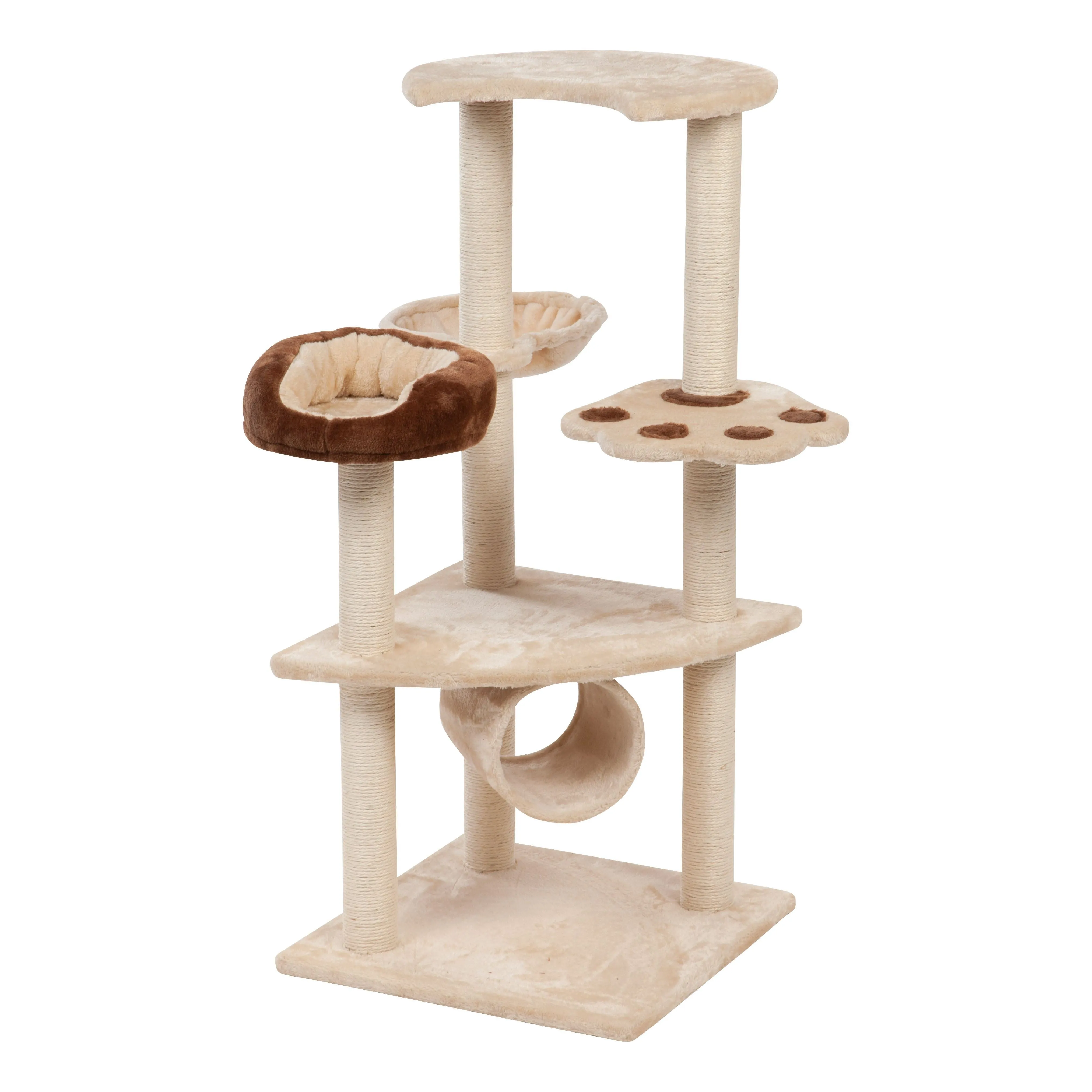 Cat Tree - 3 Tier - Beige