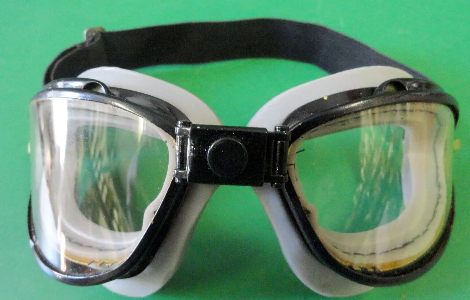 CHAS. FISCHER SKYWAY FLYING GOGGLES - BLACK FRAME