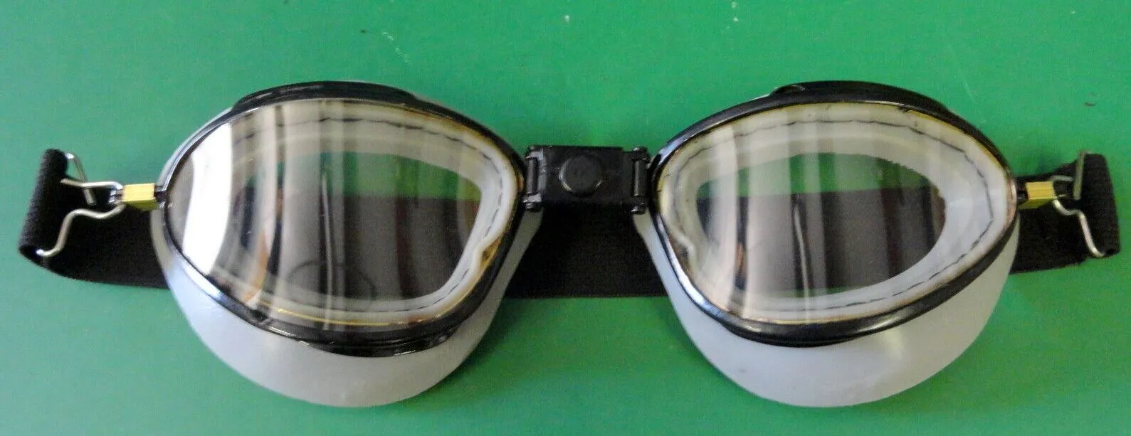 CHAS. FISCHER SKYWAY FLYING GOGGLES - BLACK FRAME