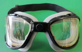 CHAS. FISCHER SKYWAY FLYING GOGGLES - BLACK FRAME