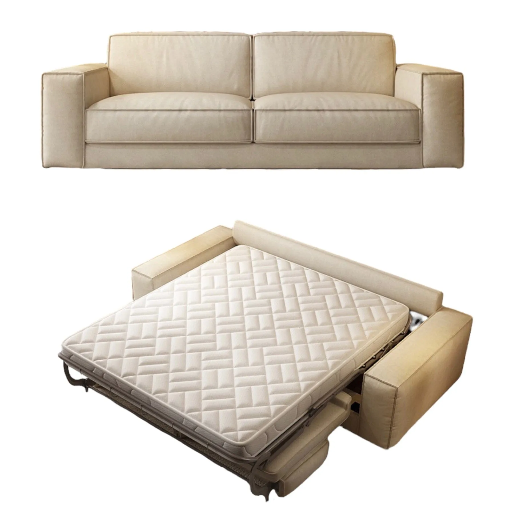 Colette Scratch Resistant Foldable Sofa Bed with Mattress