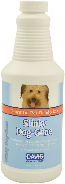 Davis Stinky Dog-Gone (Powerful Pet Deodorizer) Spray, 16 oz with Sprayer