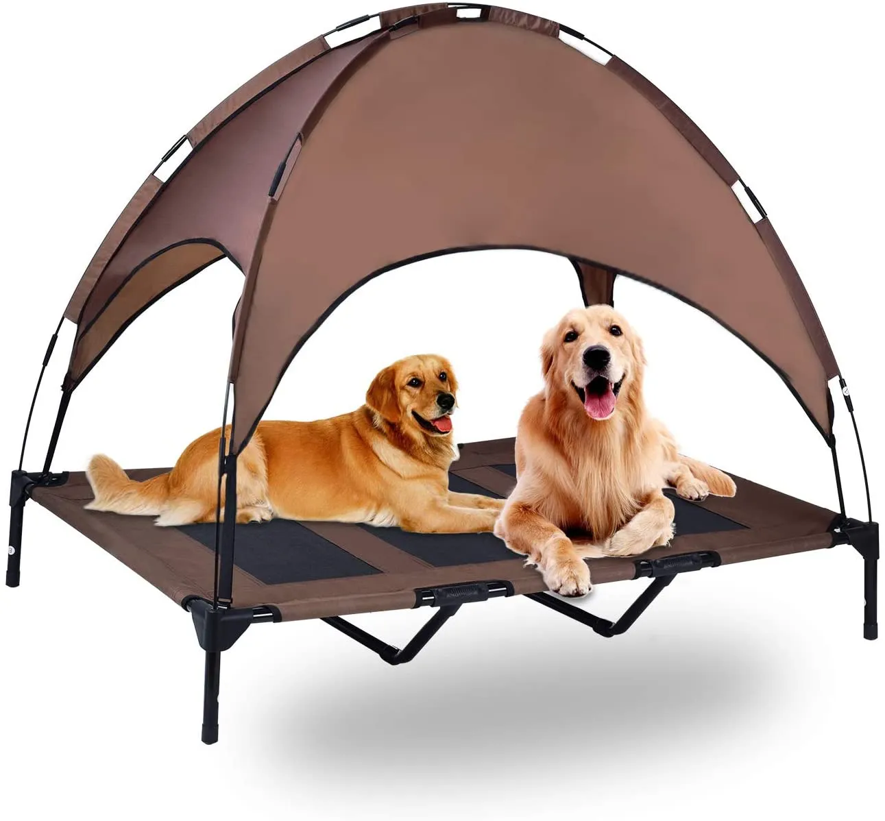 Dog Elevated Bed w/ Canopy - Style A