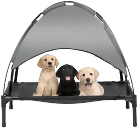 Dog Elevated Bed w/ Canopy - Style A