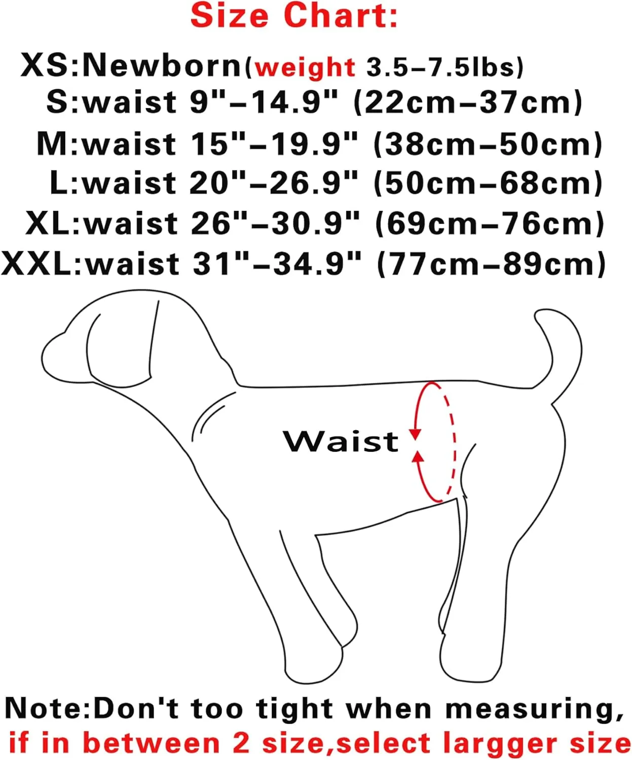 Female Dog Diapers for Large Dogs,4 Pack Reusable Washable Premium Doggie Diapers for Heat,Incontinence,Period Doggy Nappies,XL