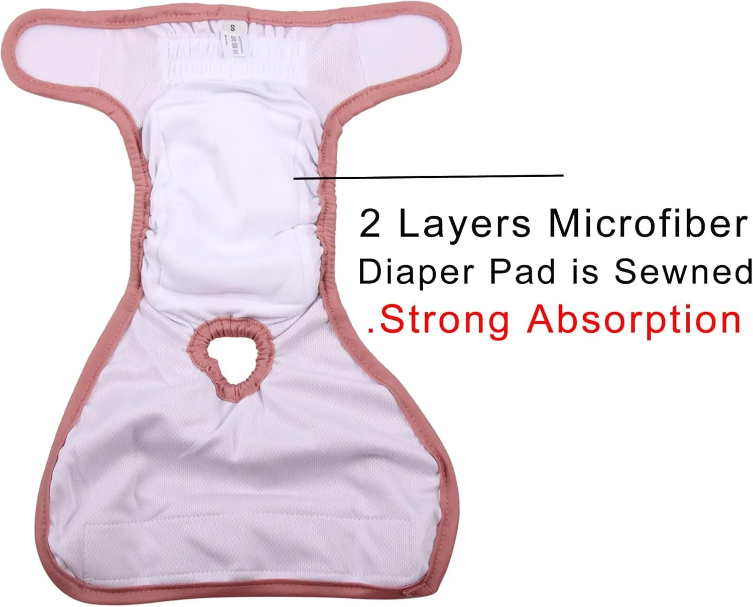 Female Dog Diapers for Large Dogs,4 Pack Reusable Washable Premium Doggie Diapers for Heat,Incontinence,Period Doggy Nappies,XL