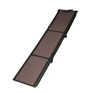 Full Length Tri-Fold Pet Ramp - Chocolate-Black