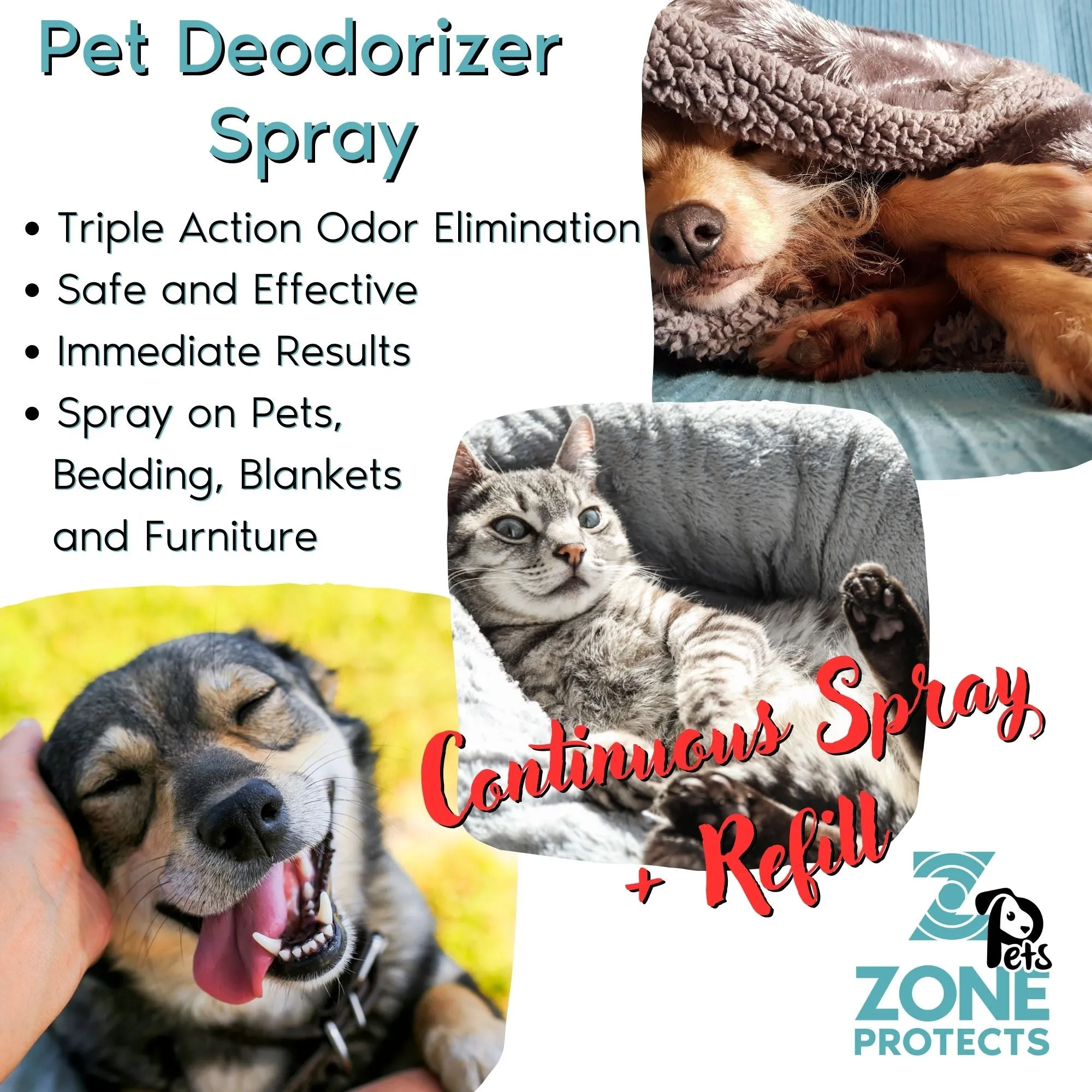 Fur-Fresh Pet Odor Eliminator Spray Continuous Spray   Refill Combo