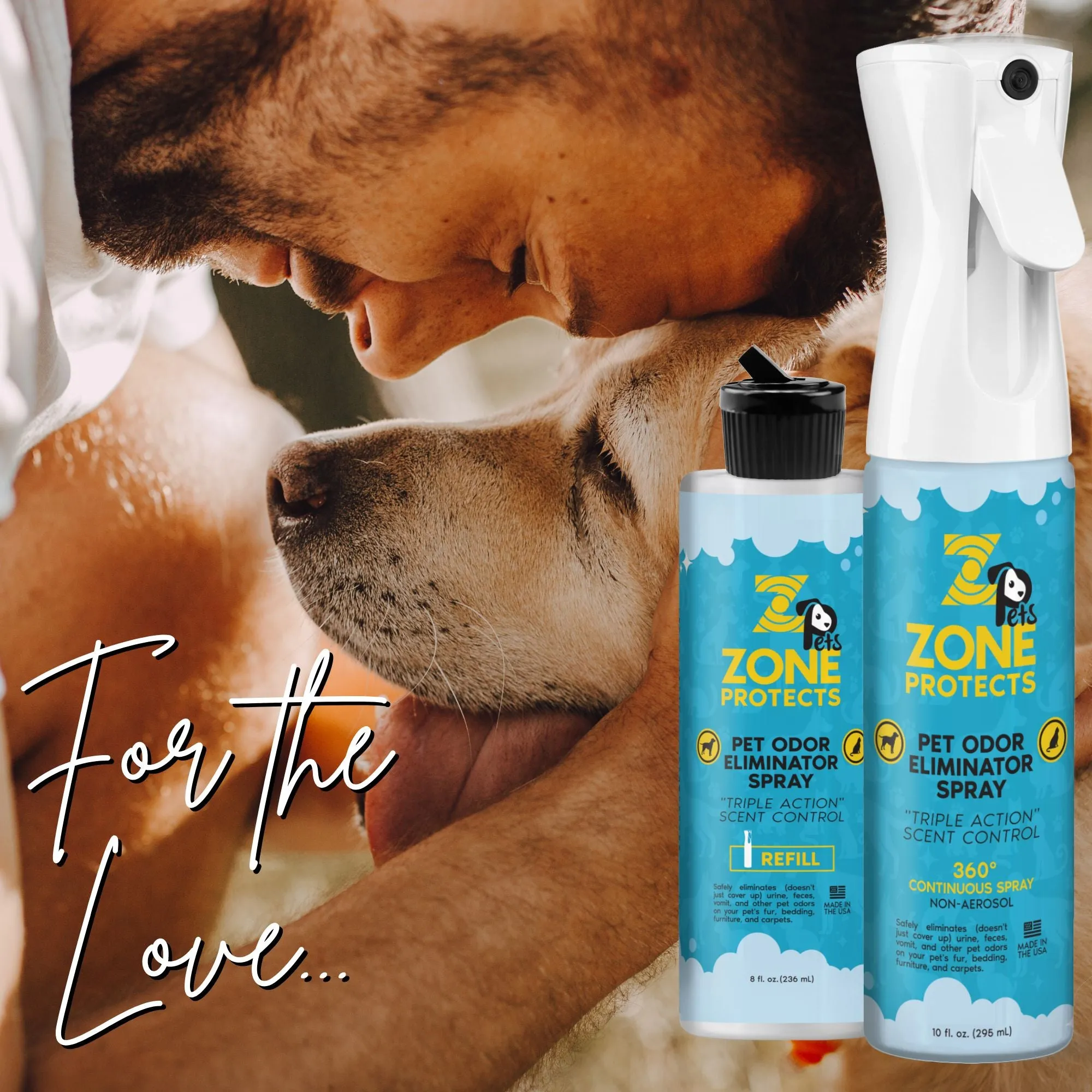Fur-Fresh Pet Odor Eliminator Spray Continuous Spray   Refill Combo