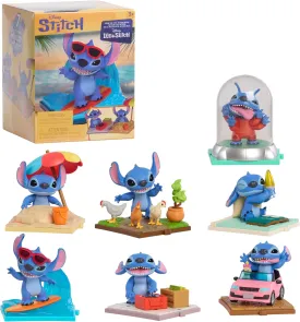 Just Play Disney Stitch Live-Action Movie Time 3-inch Collectible Figures, Inspired by Disney's New Live-Action Lilo & Stitch Movie, Blind Box Collectible Toys, Home Decoration, Kids Ages 3 