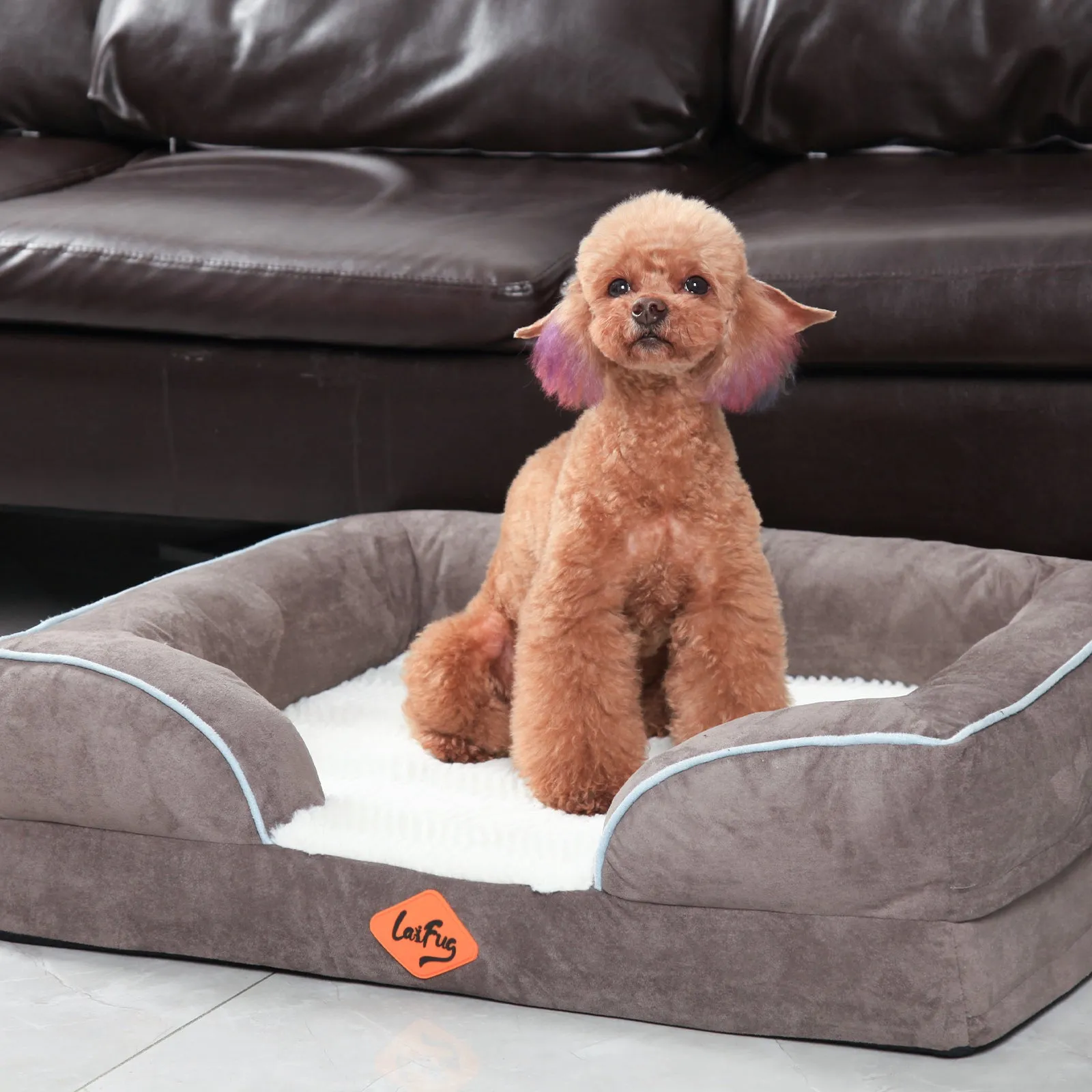 Laifug Large Orthopedic Premium Memory Foam Dog Sofa