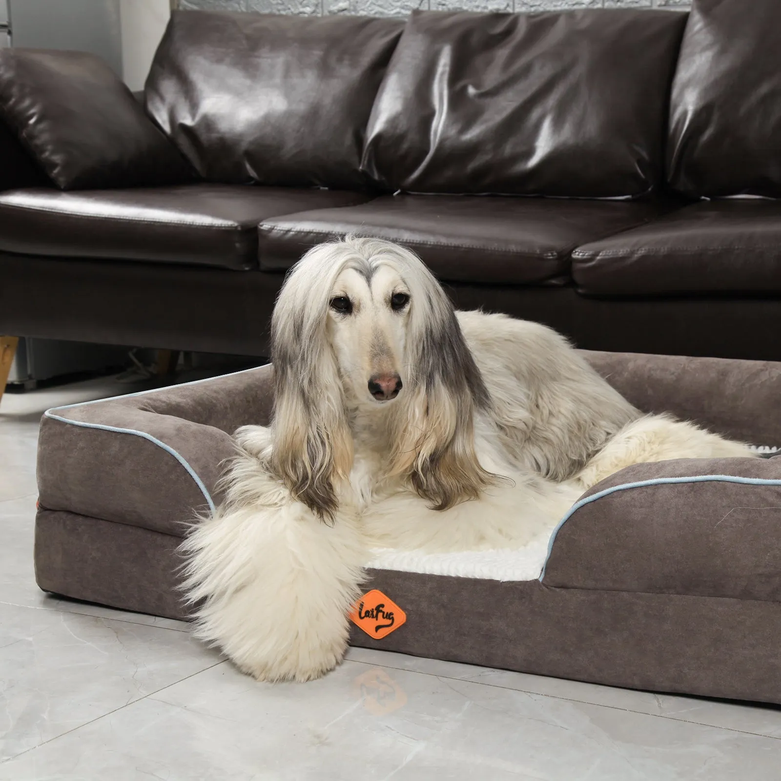 Laifug Large Orthopedic Premium Memory Foam Dog Sofa
