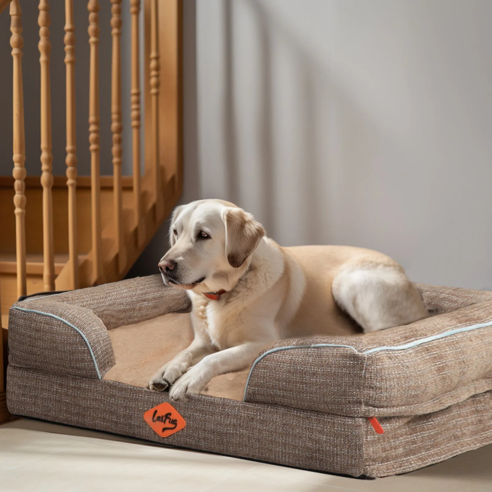 Laifug Large Orthopedic Premium Memory Foam Dog Sofa