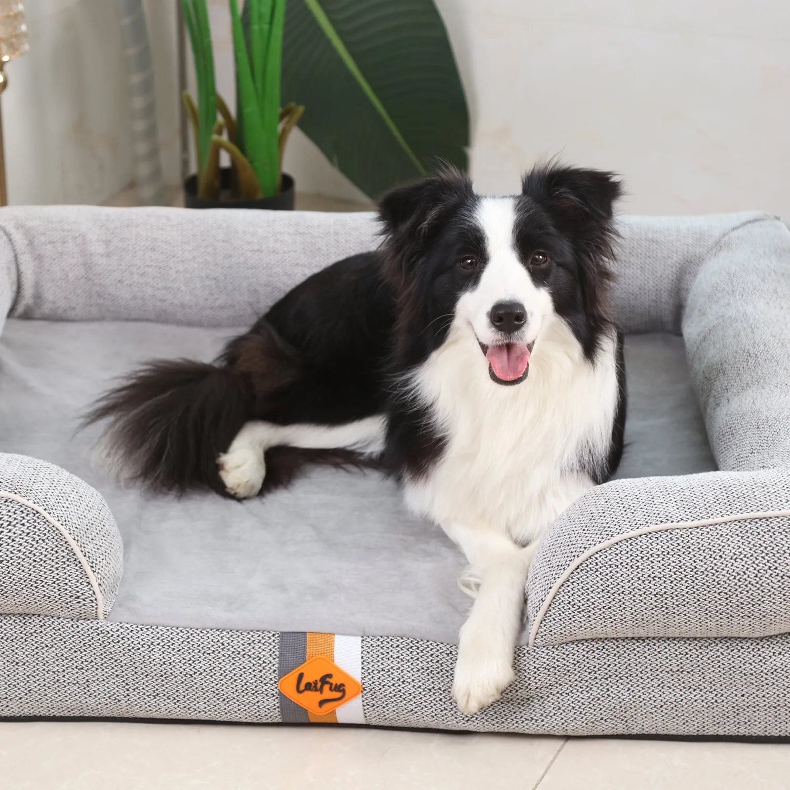 Laifug Large Orthopedic Premium Memory Foam Dog Sofa