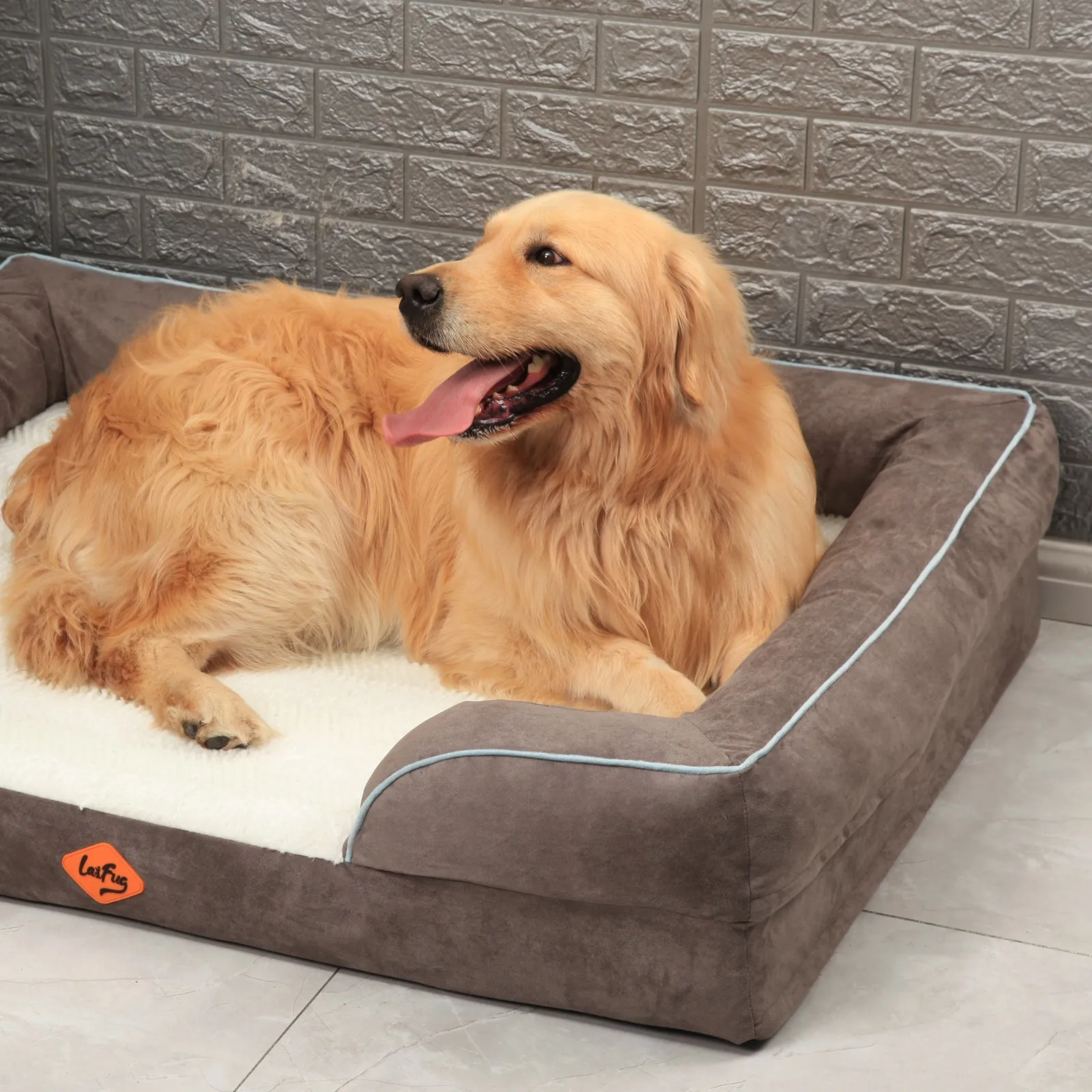 Laifug Large Orthopedic Premium Memory Foam Dog Sofa