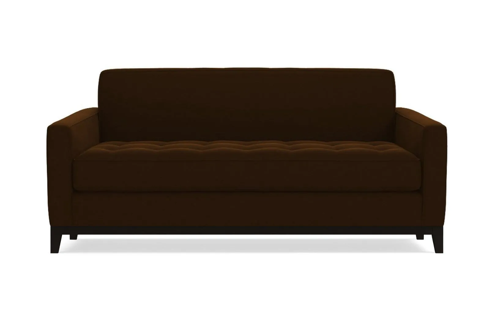 Monroe Drive Twin Size Sleeper Sofa :: Leg Finish: Espresso / Sleeper Option: Memory Foam Mattress