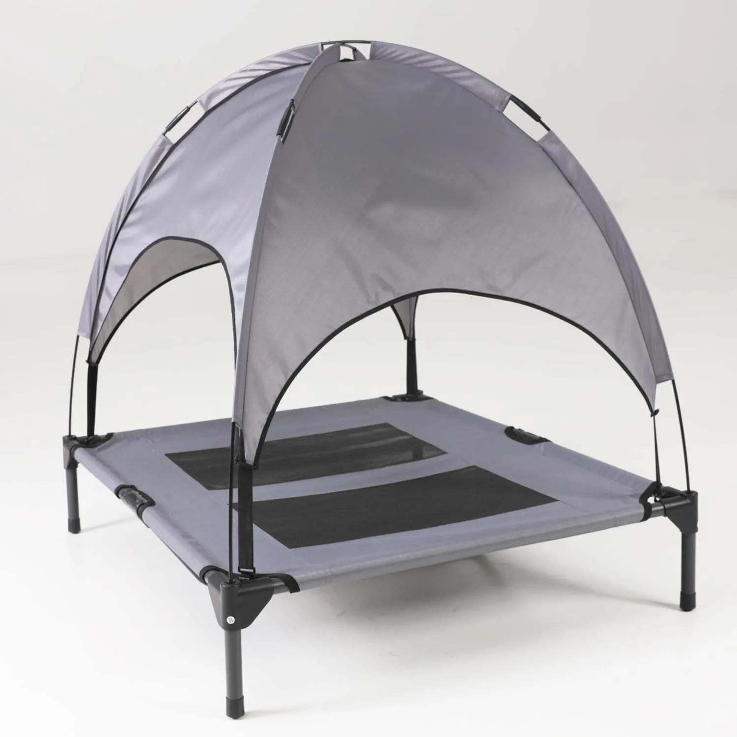 PawfectPals Elevated Pet Bed for Indoor Outdoor with Detachable Shade