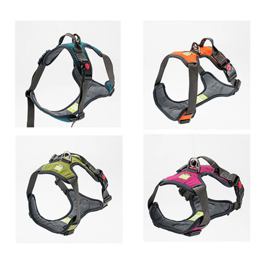 PAWS ASIA Factory Pet Comfort Vest Nylon Training Adjustable Reflective Heavy Duty Large Dog Harness