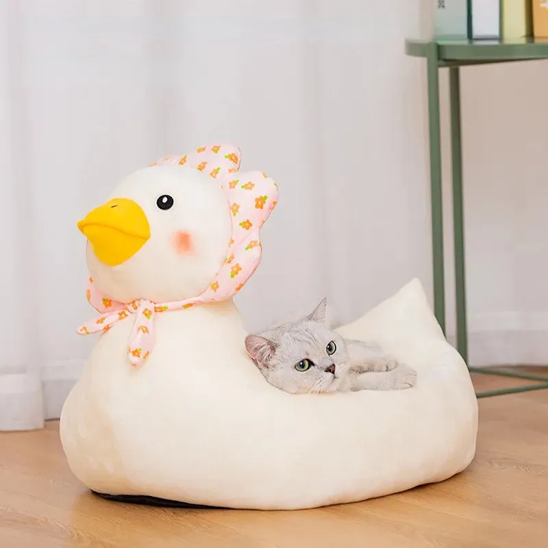 Pet Dog Bed - Warm Plush Fashion Dog Kennel - Soft Sofa - Washable Sleeping Nest Cushion Mats for Dogs - House Cushion Products