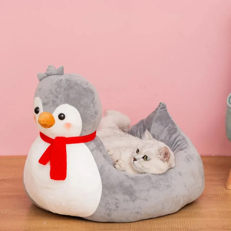 Pet Dog Bed - Warm Plush Fashion Dog Kennel - Soft Sofa - Washable Sleeping Nest Cushion Mats for Dogs - House Cushion Products