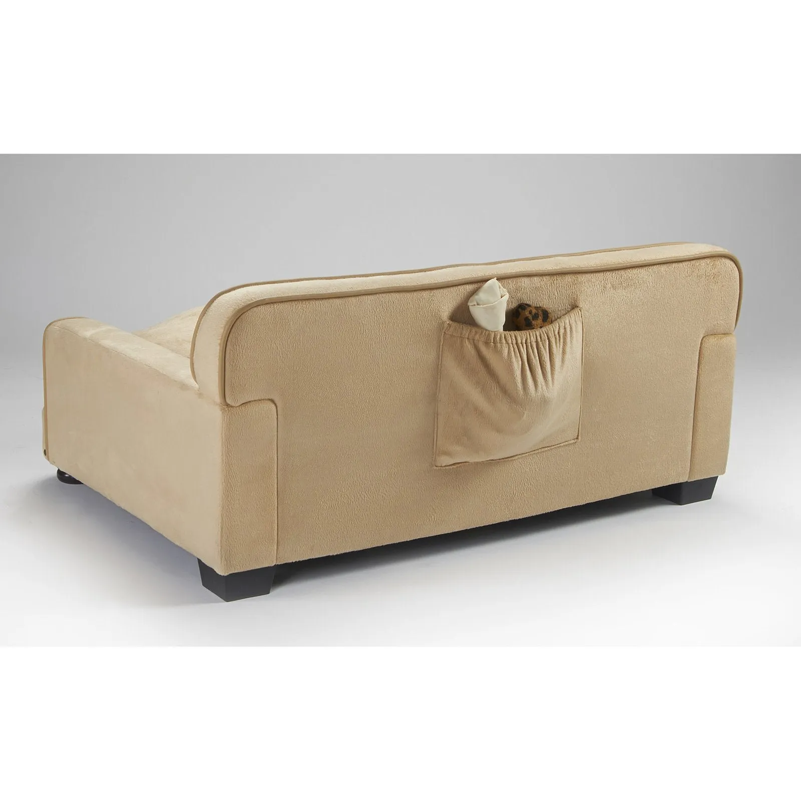 Pet Library Sofa Dog Bed, Large, 30"x40.5"x18", Caramel