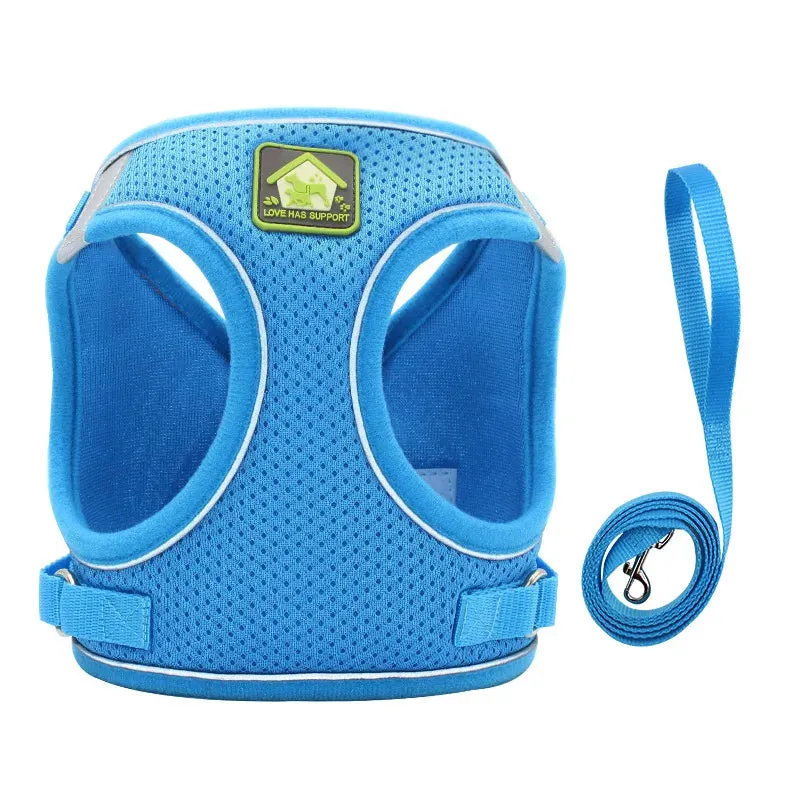 Reflective Breathable Dog Harness for Small to Medium Dogs - Corgi Compatible