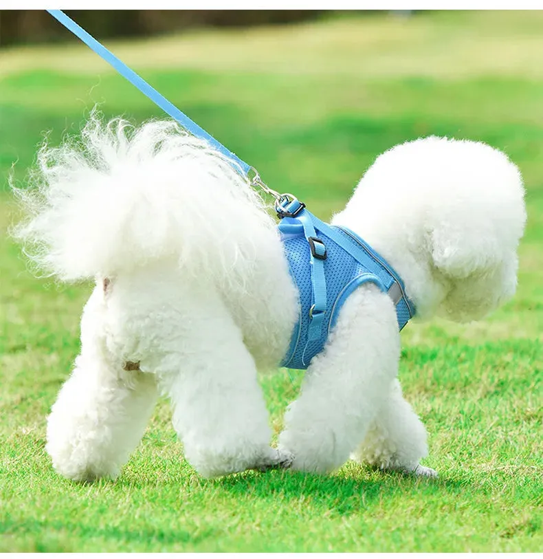 Reflective Breathable Dog Harness for Small to Medium Dogs - Corgi Compatible