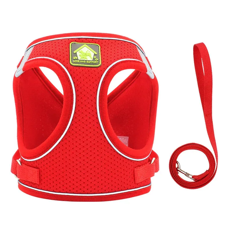 Reflective Breathable Dog Harness for Small to Medium Dogs - Corgi Compatible
