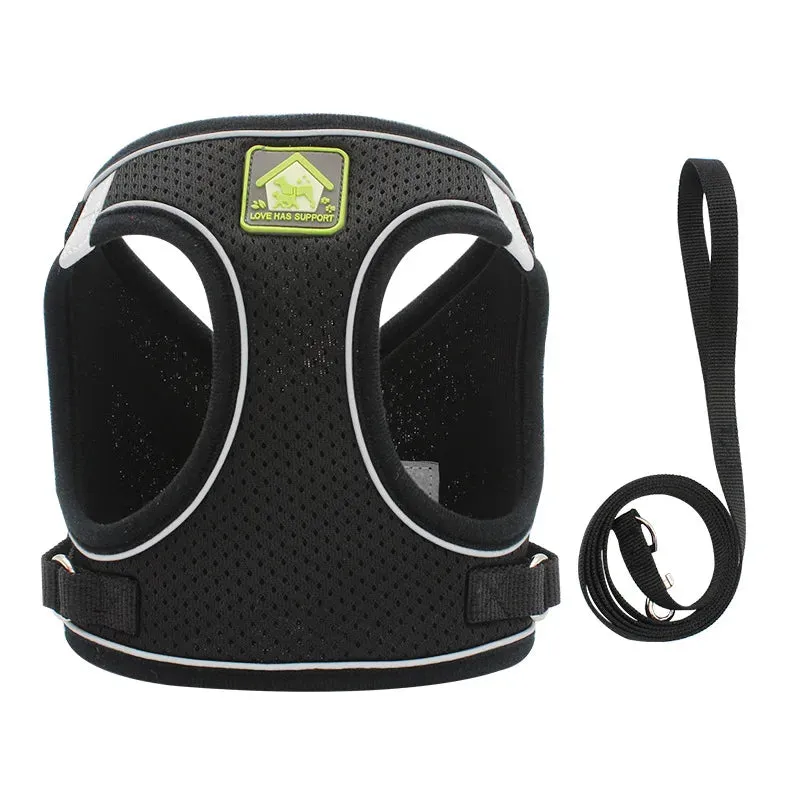 Reflective Breathable Dog Harness for Small to Medium Dogs - Corgi Compatible