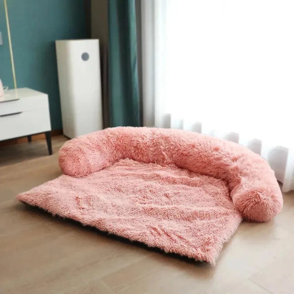 Removable Plush Pet Sofa Bed Cozy Comfort