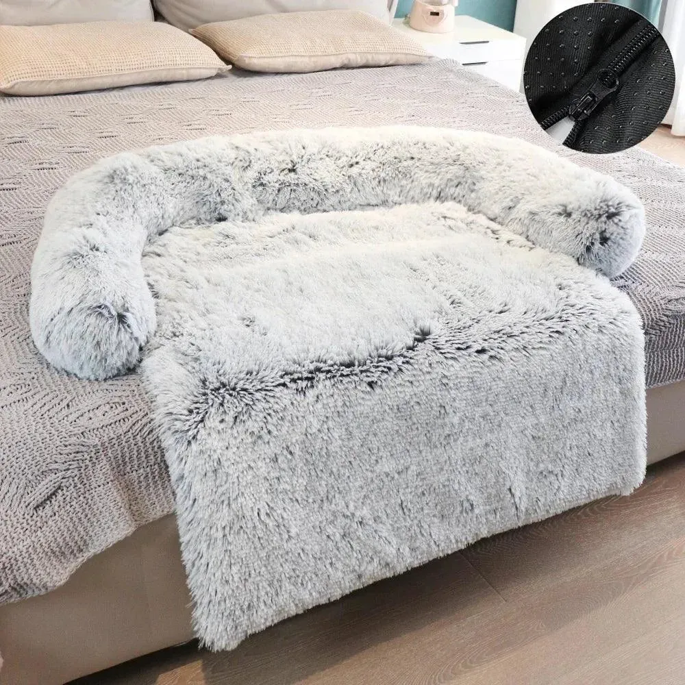 Removable Plush Pet Sofa Bed Cozy Comfort