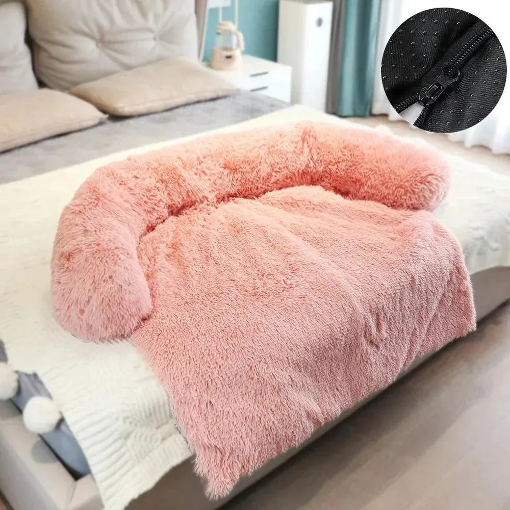 Removable Plush Pet Sofa Bed Cozy Comfort