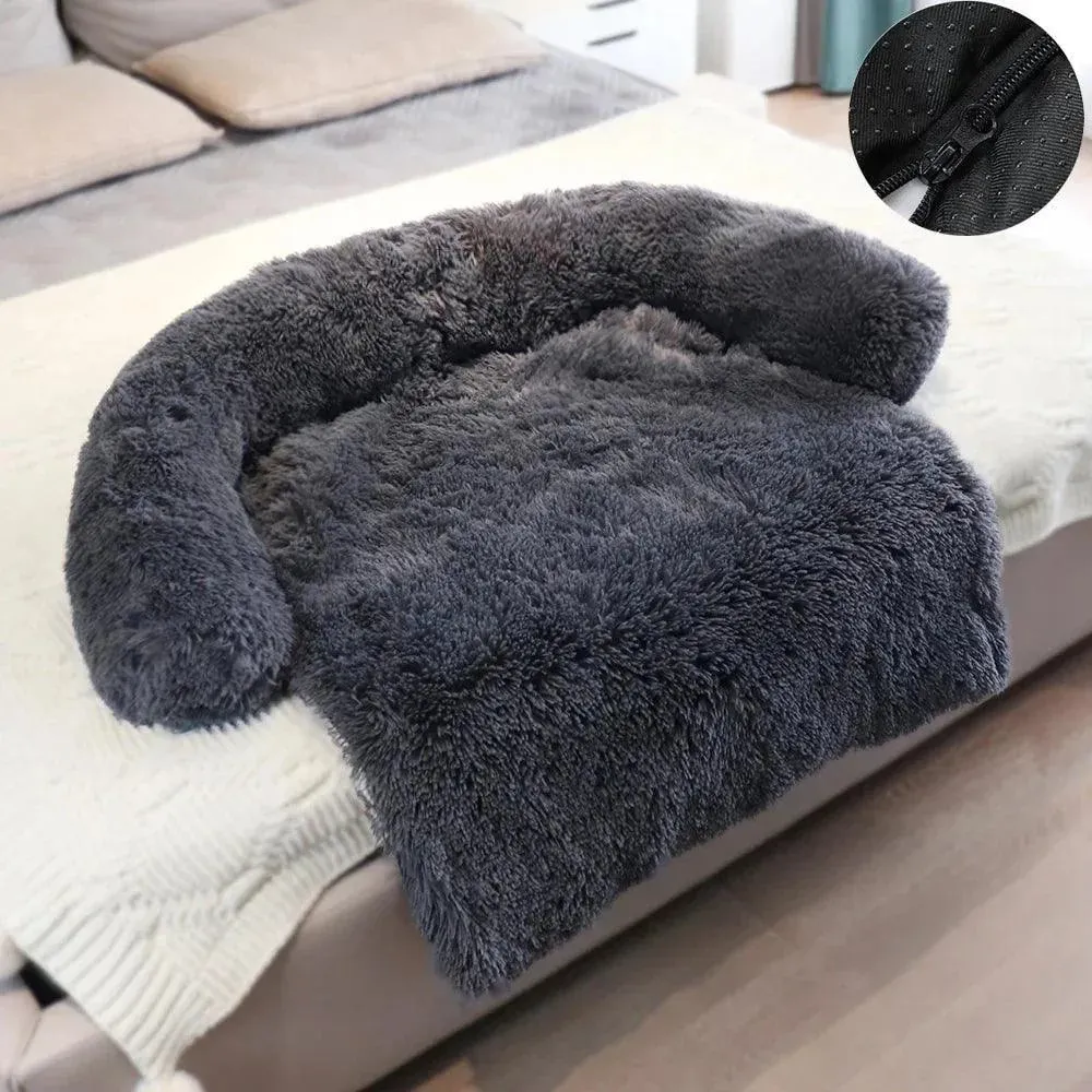 Removable Plush Pet Sofa Bed Cozy Comfort