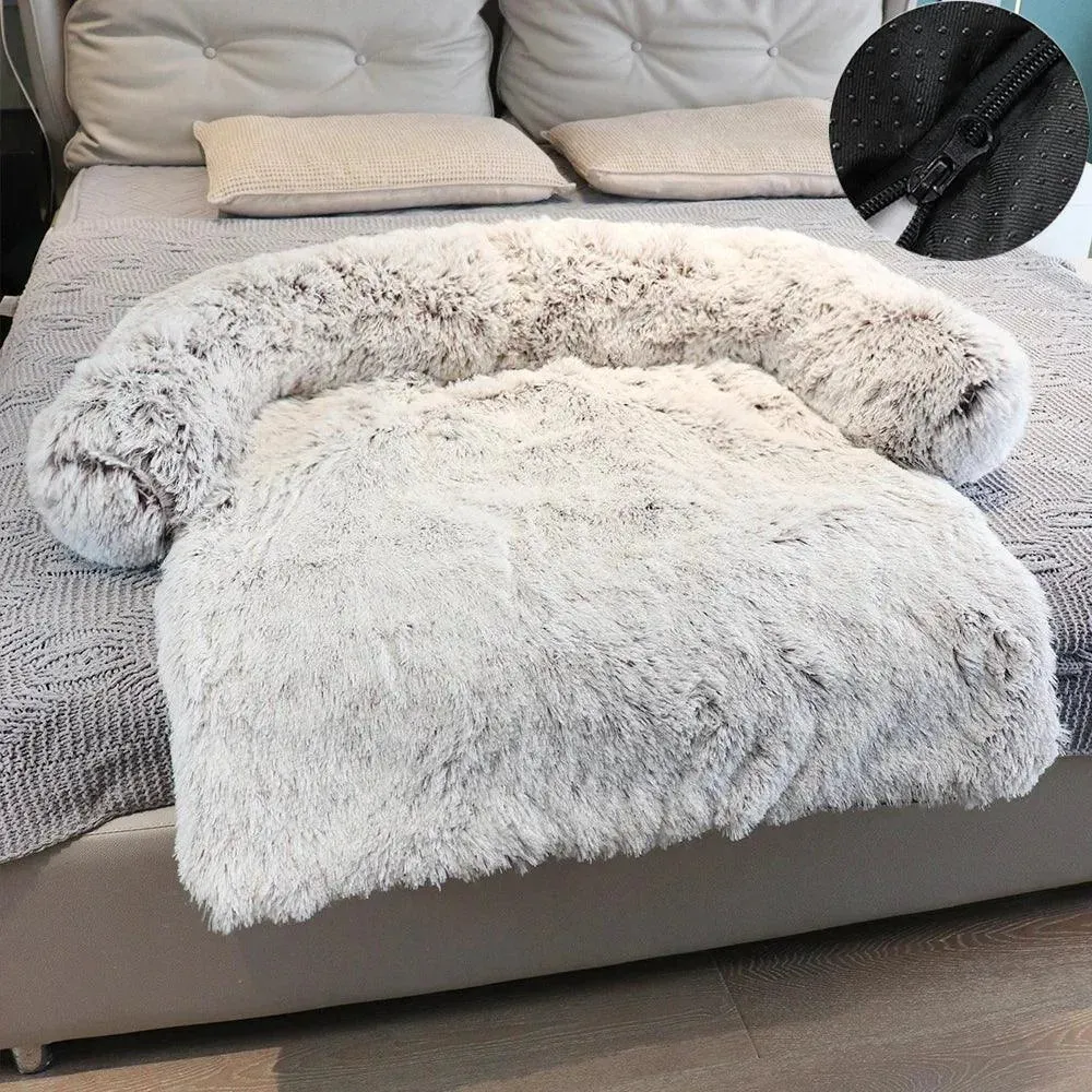 Removable Plush Pet Sofa Bed Cozy Comfort