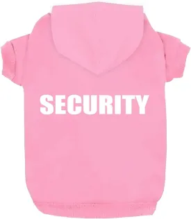 Security Dog Hoodies Dog Clothes Apparel Winter Sweatshirt Warm Sweater Cotton Puppy Small Dog Hoodie for Small Dog Medium Large Dog Cat (Pink, XS)