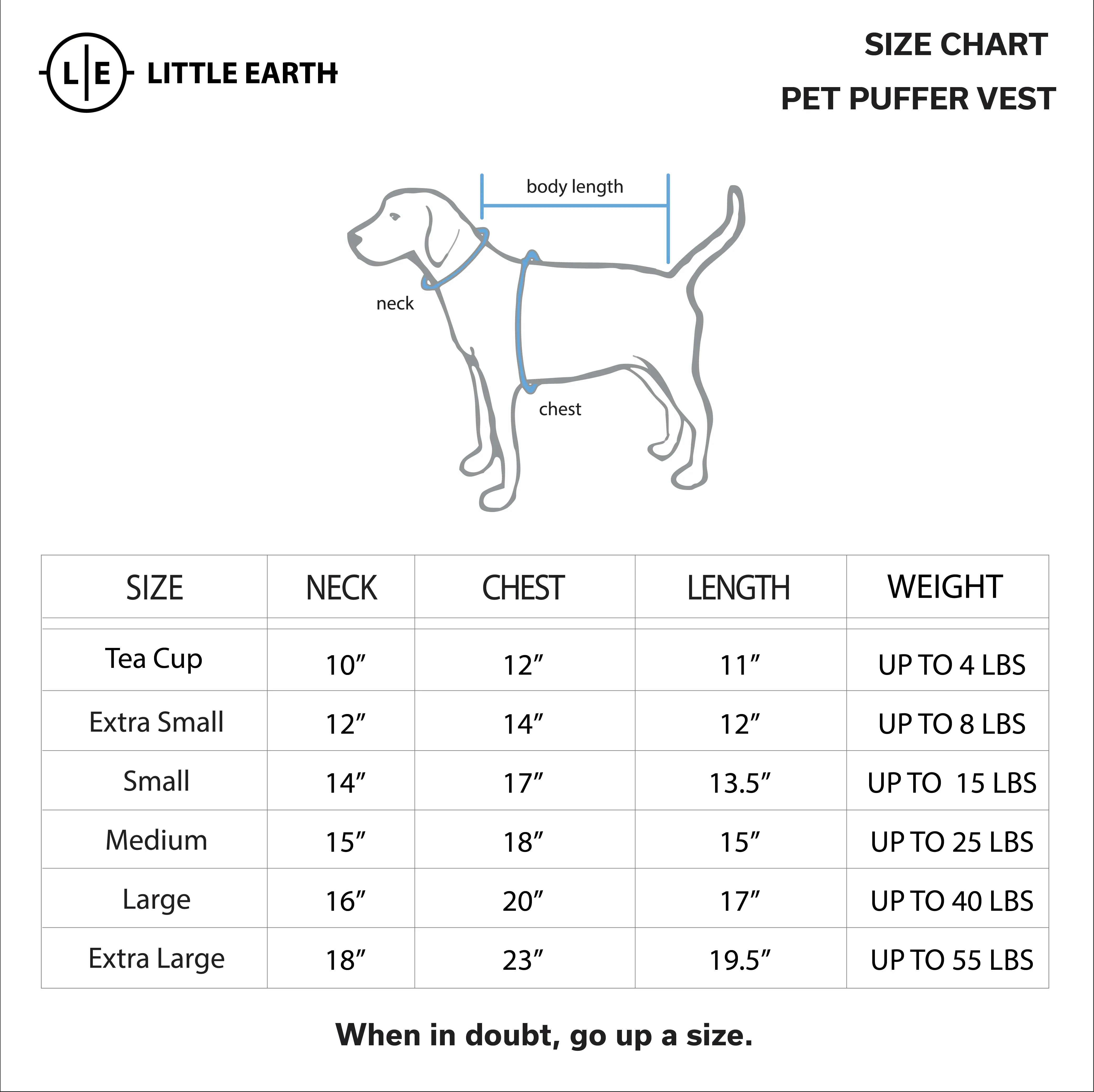 St. Louis Blues Pet Puffer Vest