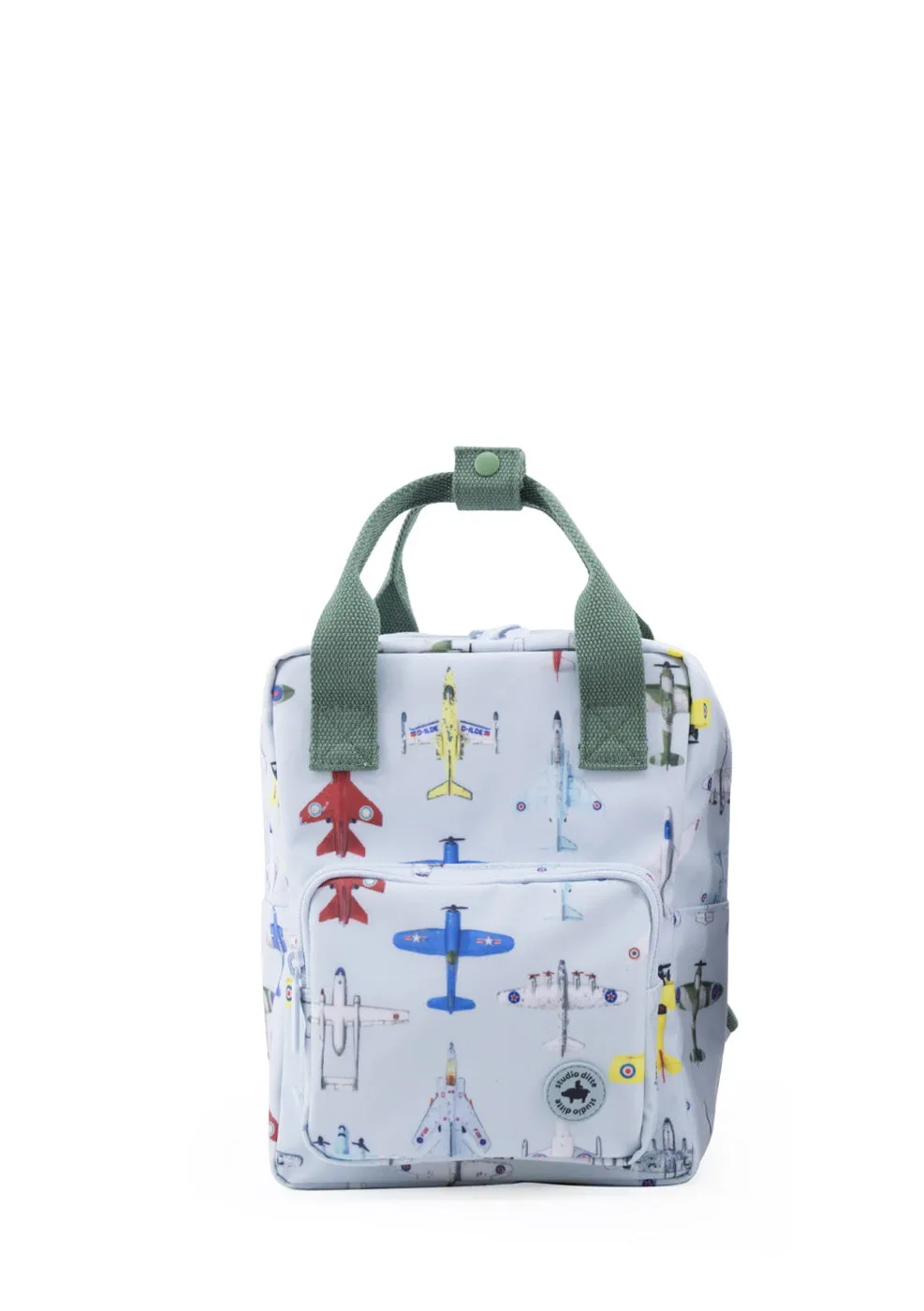 Studio Ditte Small Backpack Ice Blue, Airplanes