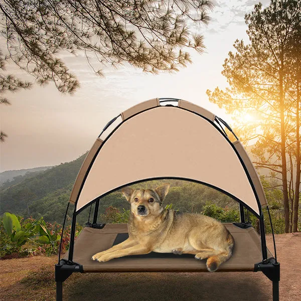 TailsTrail™ Elevated Dog Bed with Canopy