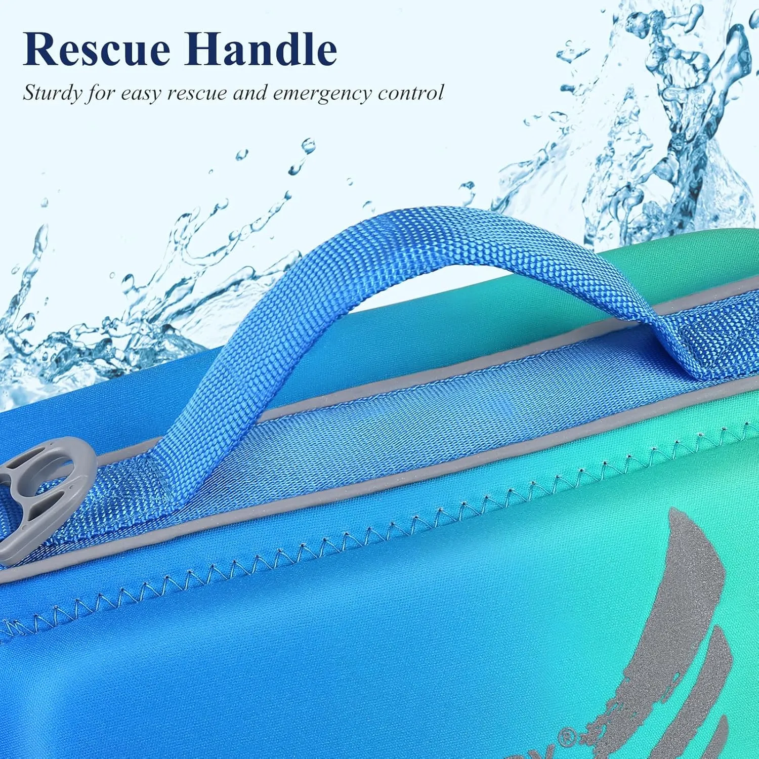 VIVAGLORY Lightweight Dog Life Jacket, Pet Life Preserver Life Vest Skin-Friendly Neoprene for Small Dogs with D-Ring and Quick Release Buckle, Turquoise